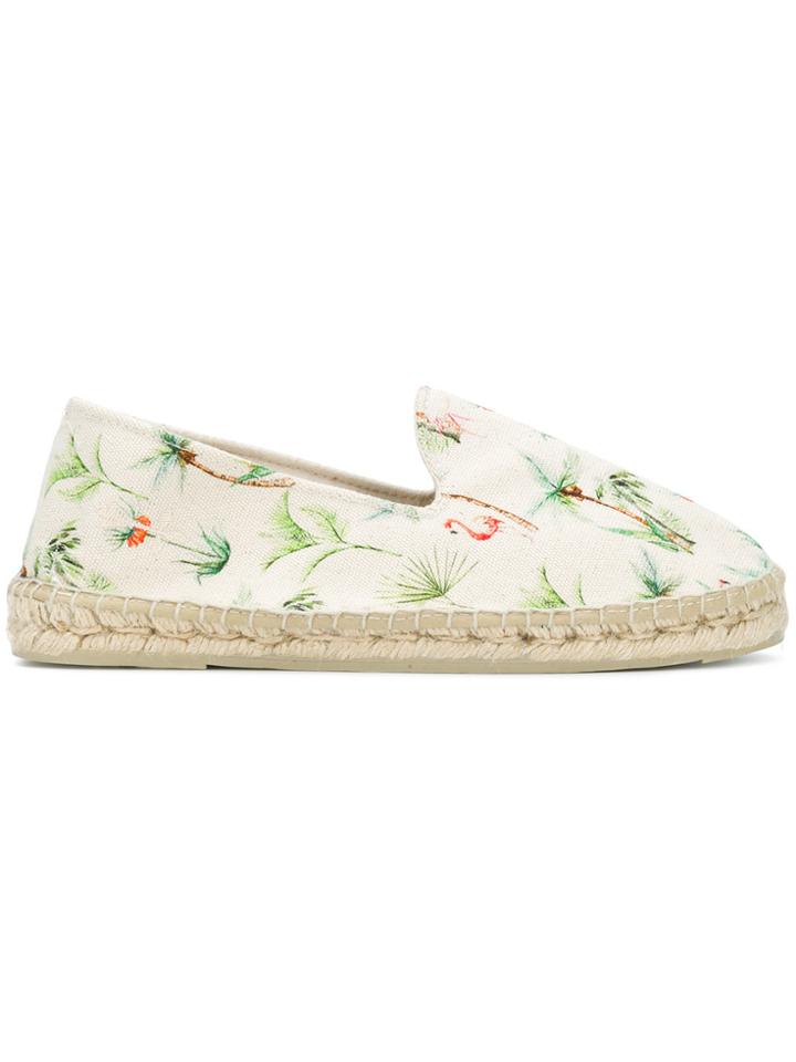 Manebi Palm Springs Print Espadrilles - Nude & Neutrals