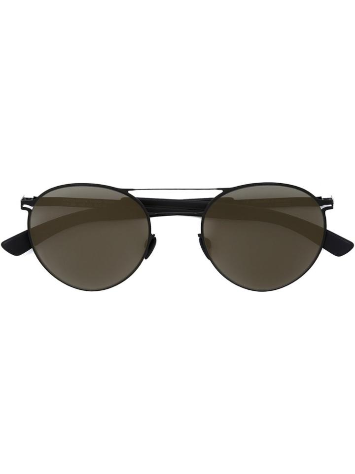 Mykita 'elder' Round Frame Sunglasses - Black