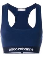 Paco Rabanne Cropped Tank Top - Blue