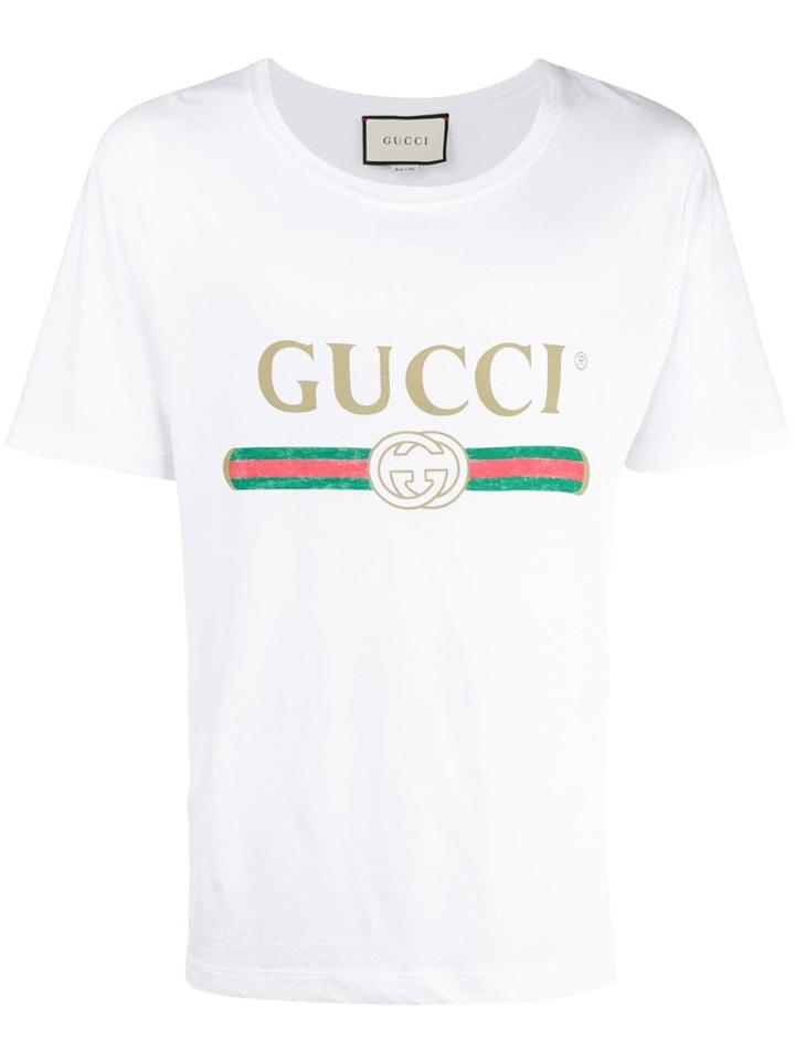 Gucci Logo Print T-shirt - White