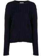 Thom Browne Trompe L'oeil Pleat Pullover - Blue