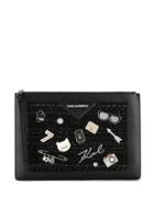 Karl Lagerfeld Multi-pin Clutch Bag - Black