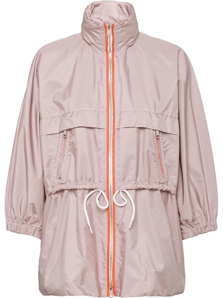 Prada Feather Nylon Rain Coat - Neutrals