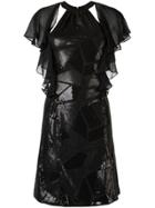 Tufi Duek Sequin Dress - Black