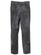 Aganovich Faded Print Cropped Trousers, Men's, Size: 46, Grey, Cotton