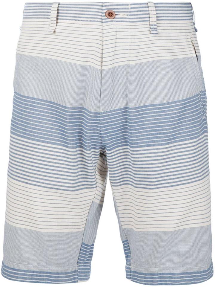 Alex Mill - Striped Knee Shorts - Men - Cotton - 30, Blue, Cotton