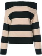 Dorothee Schumacher Striped Longsleeved Knitted Top - Black