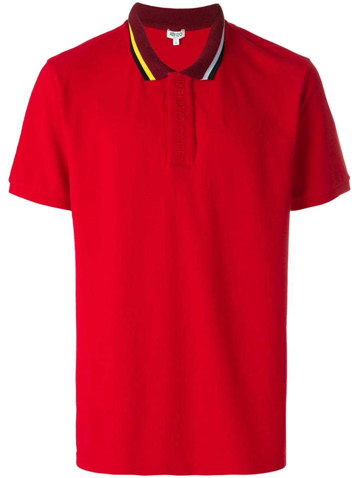 Kenzo Embroidered Placket Polo Shirt