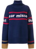 Ader Turtle Neck Sweater - Blue