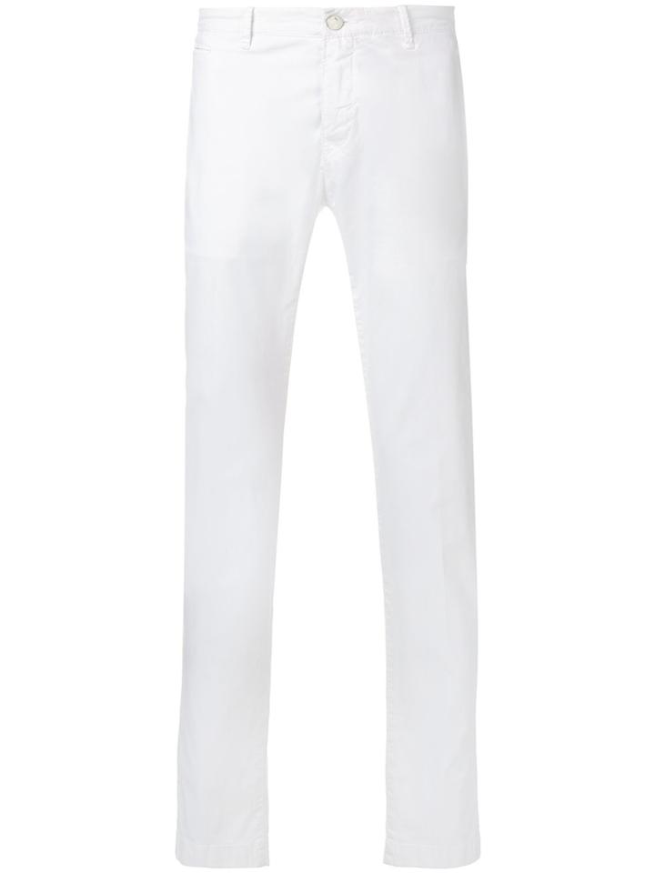Jacob Cohen Straight Leg Trousers - White