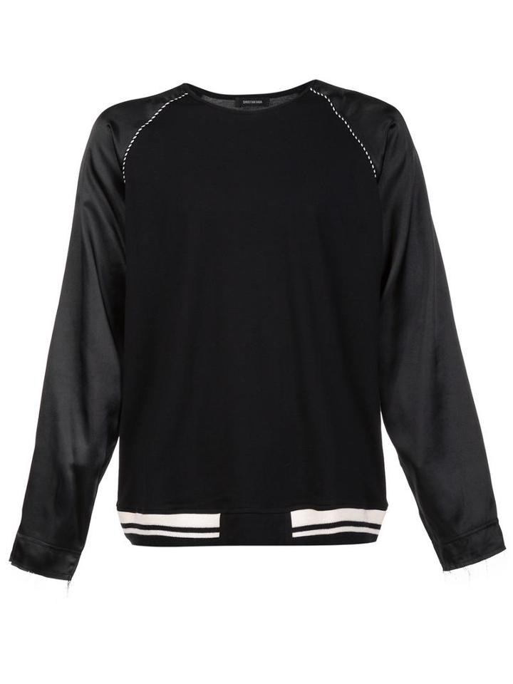 Christian Dada Long Sleeved Souvenir T-shirt, Men's, Size: 52, Black, Cotton/polyester