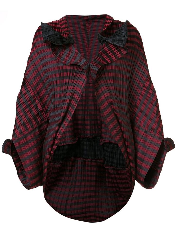 Issey Miyake 'dim Light' Coat, Women's, Size: 2, Red, Polyester