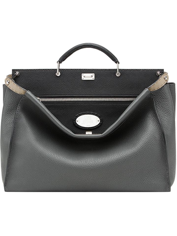 Fendi Peekaboo Tote Bag - Grey