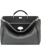 Fendi Peekaboo Tote Bag - Grey