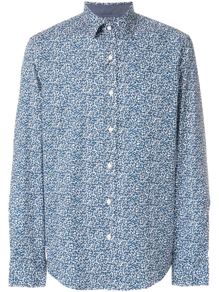 Michael Kors Collection Scribble-print Shirt - Blue