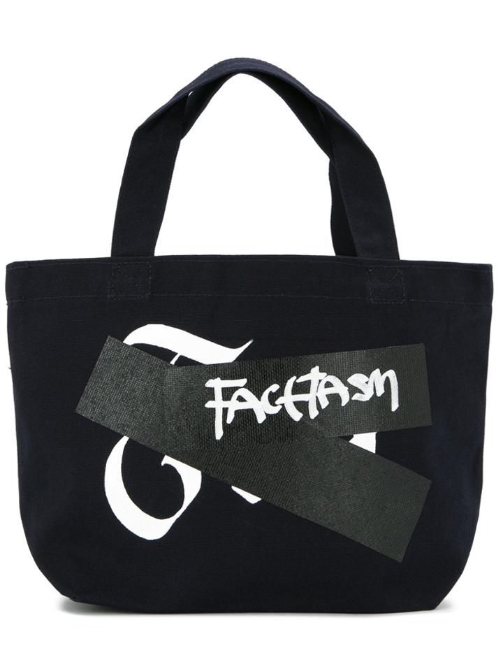 Facetasm Logo Small Shopper Tote Bag - Blue