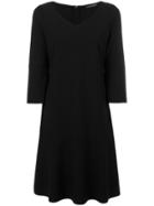 Luisa Cerano Fit And Flare Dress - Black