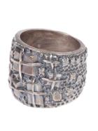 Tobias Wistisen Engraved Ring - Metallic