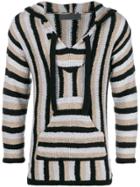 The Elder Statesman Striped Knit Jumper - Nude & Neutrals