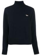 Maison Kitsuné Fox Detail Jumper - Blue