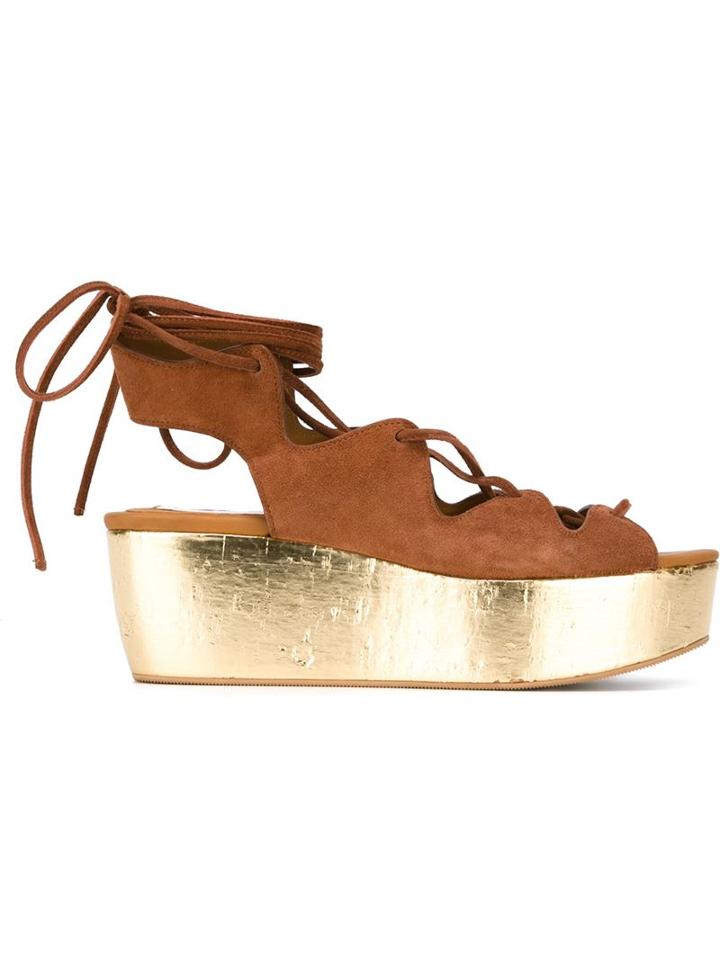 See By Chloé Liane Sandals, Women's, Size: 40, Brown, Suede/rubber