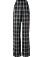 Proenza Schouler Wide Leg Plaid Trousers