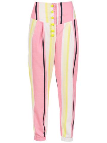 Cruise Linen Ferrugem Pants - Multicolour