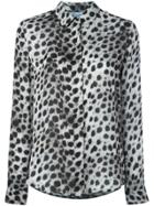 Blumarine Leopard Print Shirt - Grey