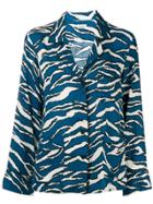 Zadig & Voltaire Tiger Print Fitted Shirt - Blue