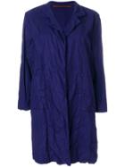 Daniela Gregis Creased Trench Coat - Pink & Purple
