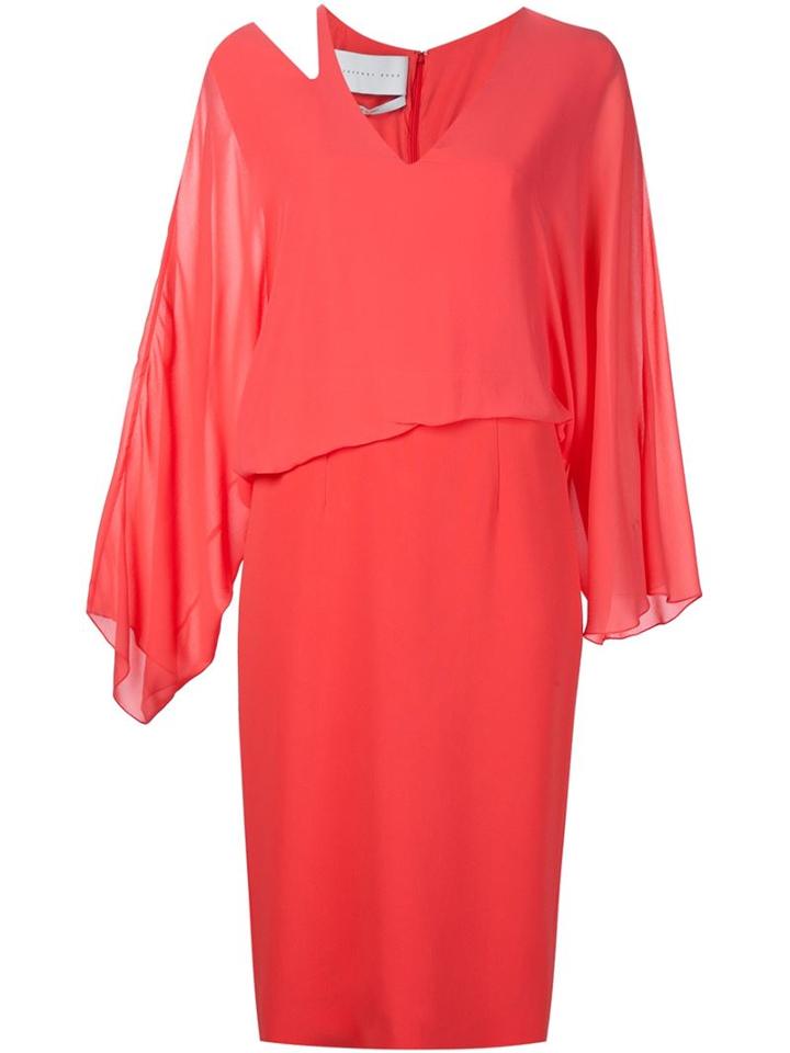 Jeffrey Dodd Shoulder Detail Long Sleeve Dress