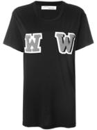 Off-white Letter Motif T-shirt - Black