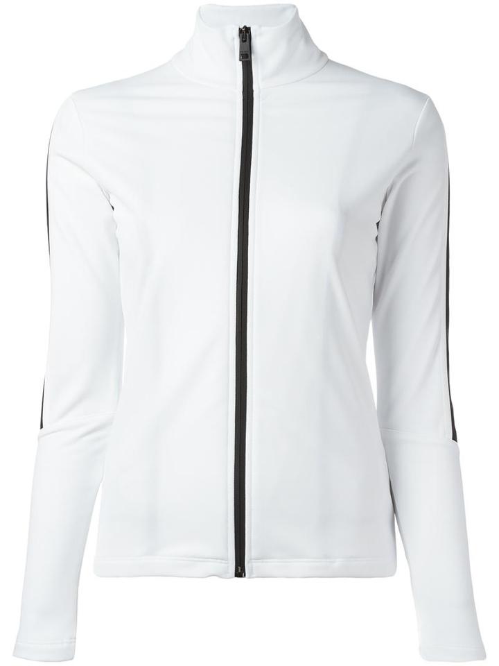 Fendi Zipped Sweatshirt, Women's, Size: 38, White, Polyamide/spandex/elastane