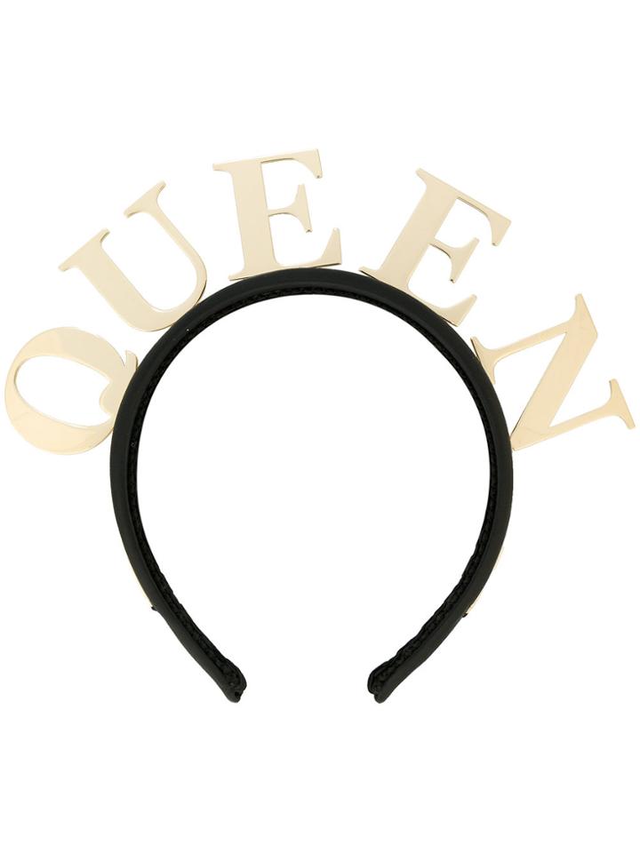 Dolce & Gabbana Queen Hair Band - Black