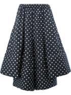 Comme Des Garçons - Polka Dot Full Skirt - Women - Polyester - Xs, Women's, Blue, Polyester