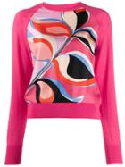 Emilio Pucci Abstract Print Panel Jumper - Pink