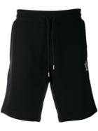 Moncler Logo Print Bermuda Shorts - Black