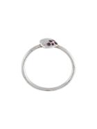 Natasha Collis Medium Nugget Sapphire And Ruby Ring, Women's, Size: 56.3, Metallic, Sterling Silver/ruby/sapphire