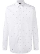 Fendi Print Shirt, Men's, Size: 41, White, Cotton