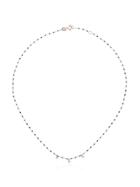 Gigi Clozeau Three Diamond Beaded Necklace - Metallic