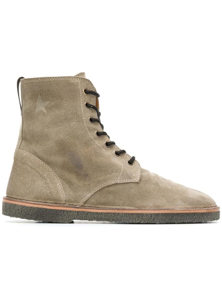 Golden Goose Deluxe Brand Lace-up Ankle Boots - Green