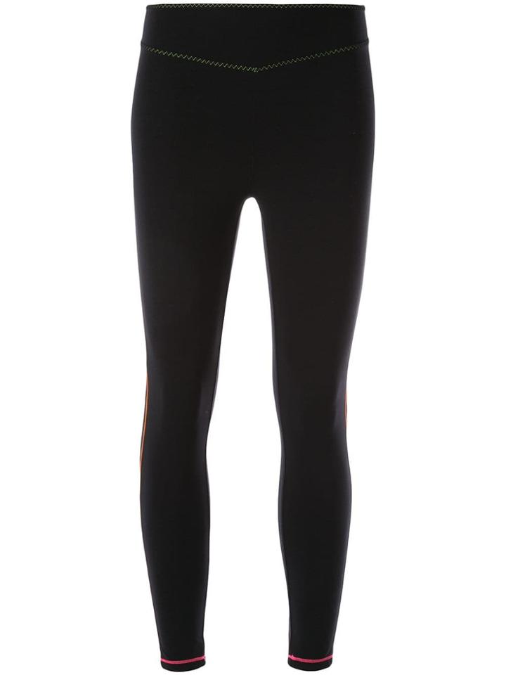 Sàpopa Contrast Stripe Leggings - Black