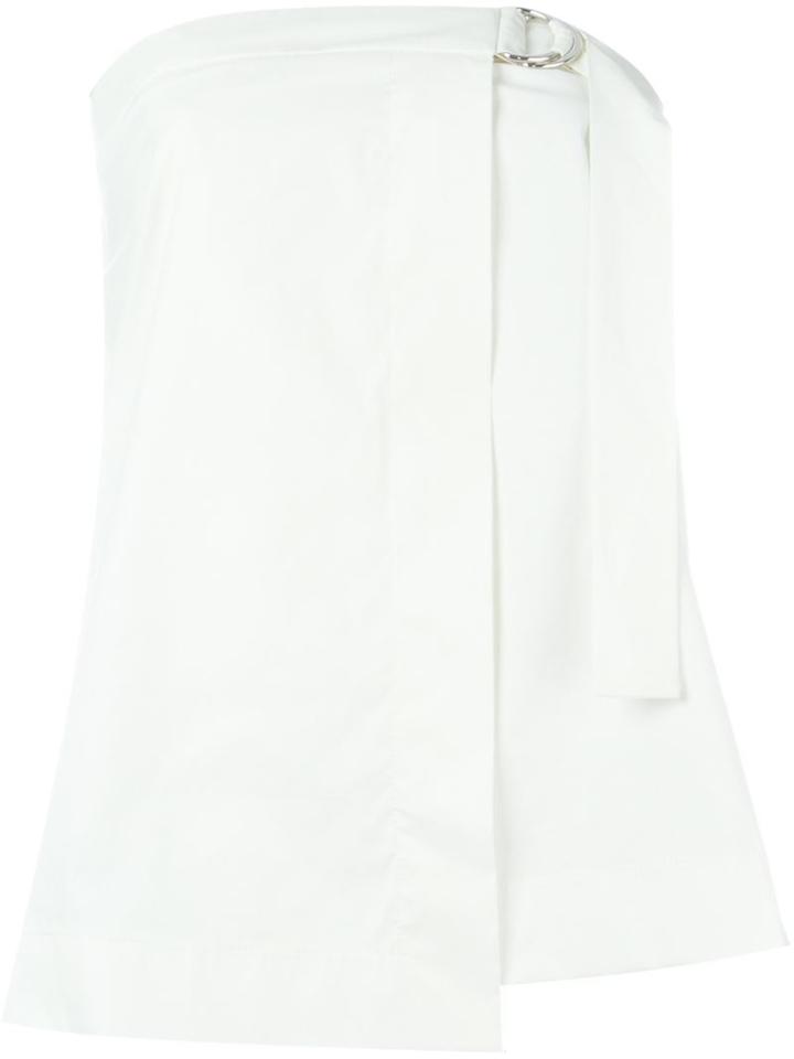 Erika Cavallini Buckled Strapless Top