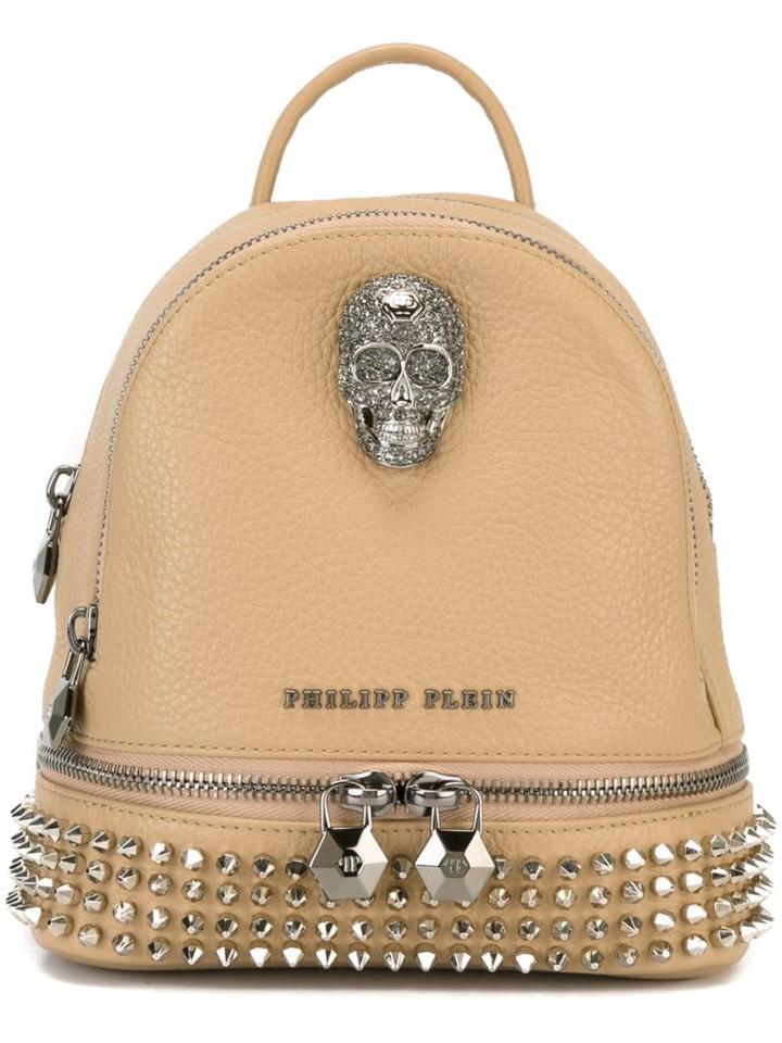 Philipp Plein Mini Bad Kingdom Backpack, Nude/neutrals, Calf Leather/metal