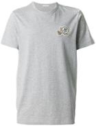 Moncler - Double Logo Plaque T-shirt - Men - Cotton - Xl, Grey, Cotton