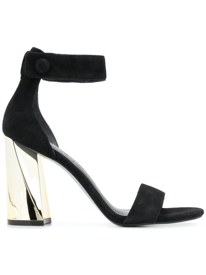 Kendall+kylie Metallic Heel Sandals - Black