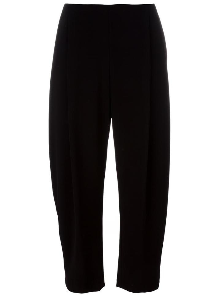 Apuntob Cropped Trousers, Women's, Size: Medium, Black, Polyester/spandex/elastane