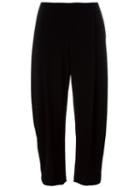 Apuntob Cropped Trousers, Women's, Size: Medium, Black, Polyester/spandex/elastane