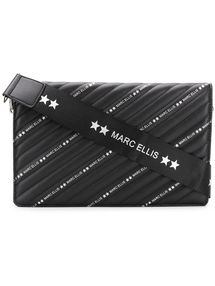 Marc Ellis Structured Slim Shoulder Bag - Black