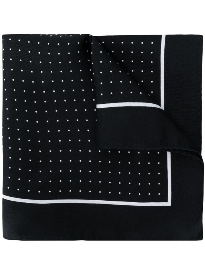 Dolce & Gabbana Polka Dot Pocket Square - Black